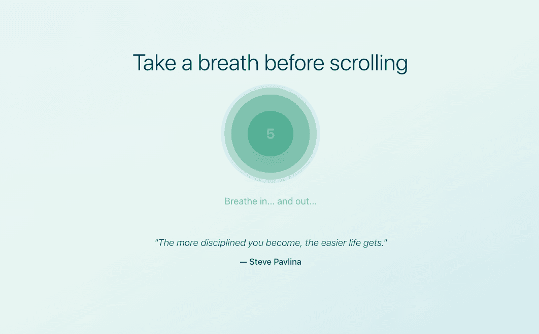 Breathing Screen
